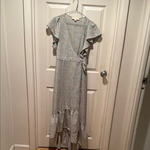 Lovestitch Blue and Orange Patterned Dress